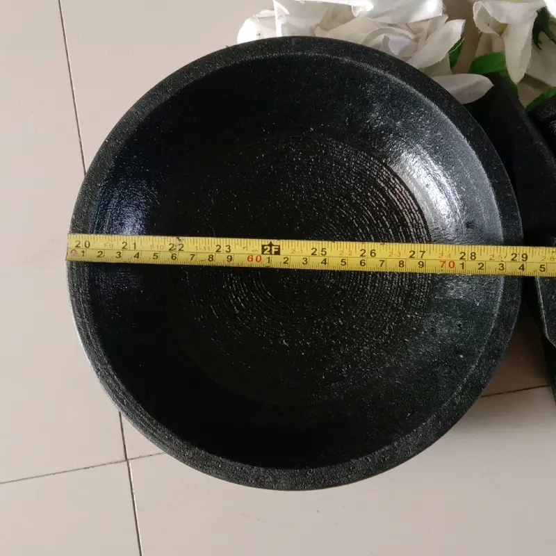 Cobek Batu Asli  24 cm free ullekan Kitchenware 4