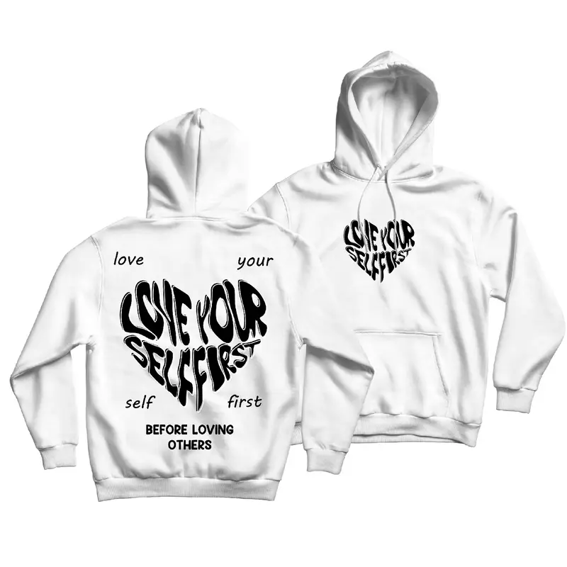 BEXLEY Hoodie Jumper Love Your Self First  Size M-XXL ( Pria & Wanita ) 1