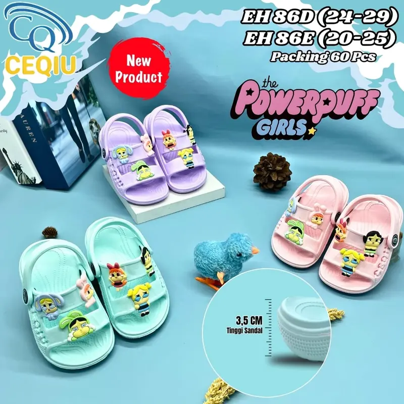 Sandal Anak Ceqiu Crybaby EH-86E/D Ukuran 20-29 - Fashion 0