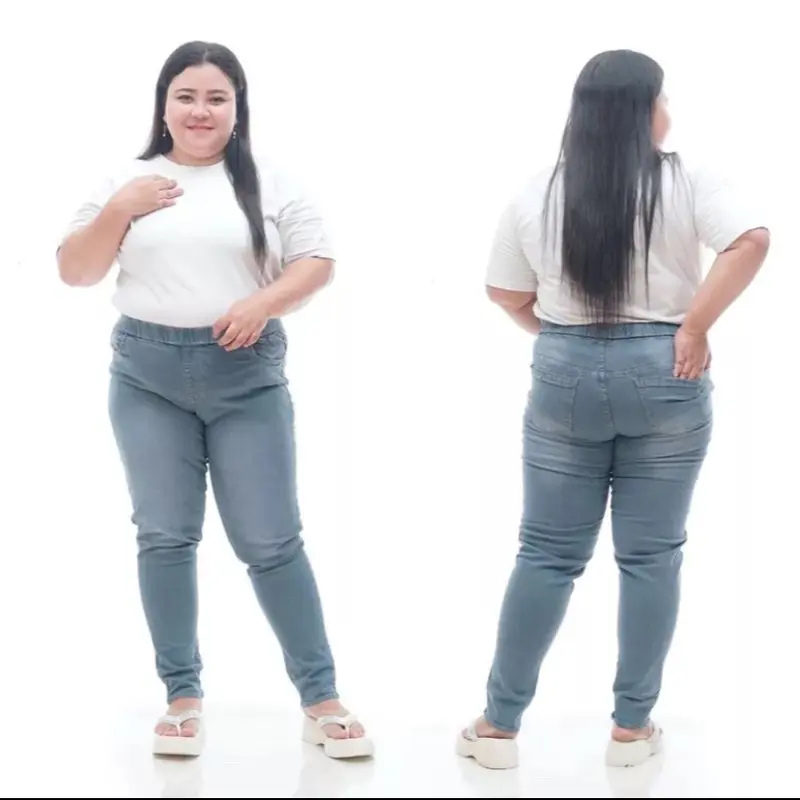 Celana Jeans super jumbo wanita | jegging jeans murah | jeans wanita jumbo | legging jumbo Melar 3