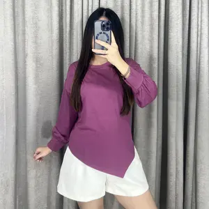 Vivienne Top - Tshirt Wanita Lengan Panjang Asymmetric Top Vivienne Top - Tshirt Wanita Lengan Panjang Asymmetric Top