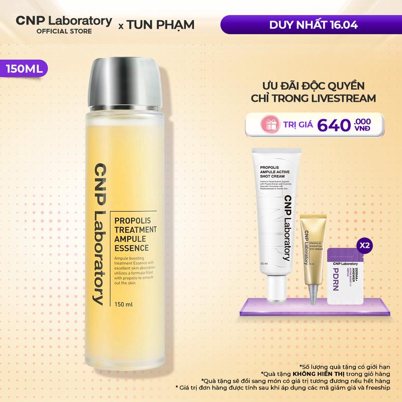 [CNP Laboratory Official x KOL] Toner keo ong dưỡng da giúp phục hồi làn da CNP Laboratory Propolis Treatment Ampule Essence 150ml