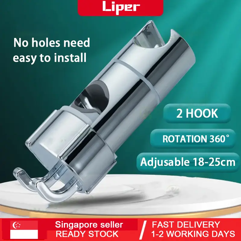 （SG STOCK）Shower Stand Rail Sliding Bathroom Shower Room Adjustable Shower Head Stand shower  head