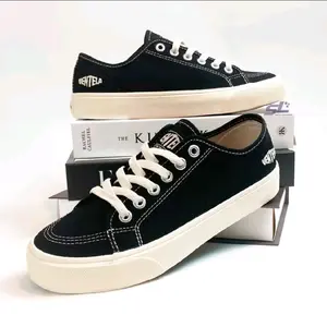 Terbaru Sepatu terbaru ventela alpha black natural low Sneakers Casual Shoes