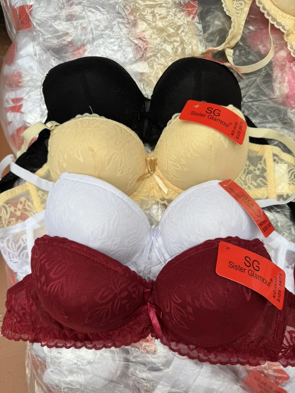 COMBO 3 áo lót ren đệm 3cm có gọng 34.36.38 dành cho ngực nhỏ và vừa Nữ Tua Rua Bra