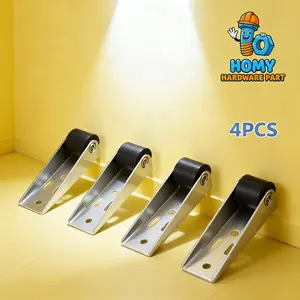 4PCS Set Roda Geser untuk Pintu Turun Roda Pendukung Bawah Pintu Multifungsi