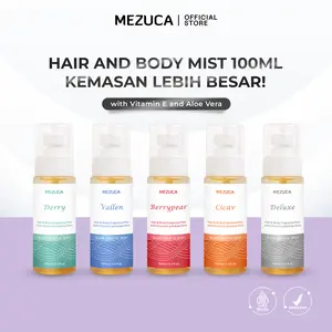 #ID [Satuan] Parfum Hair & Body Mist Mezuca with Vitamin E and Aloe Vera BPOM Perawatan Rambut Alami Original [EXCLUSIVE]