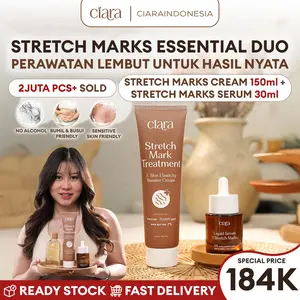 [READY STOCK] Ciara Stretch Mark Treatment & Skin Elasticity Booster Cream X Liquid Serum For Stretchmarks
