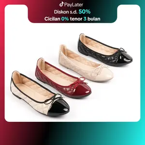 Blow Edna Flats Shoes Sepatu Wanita Sepatu Hitam Wanita Balet Women Shoes BLNW 0003