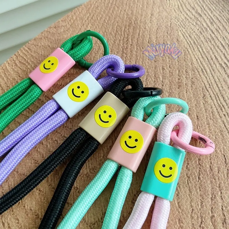 MIRYOKU Strap SMILE gantungan gelang HP universal Phone Lanyard strap mini Gantungan handphone antihilang rantai Multifungsi Korean Keychain 7