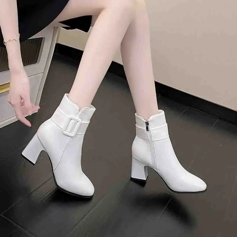 IVEE Boots High Block Jessie Korea IV6210 2