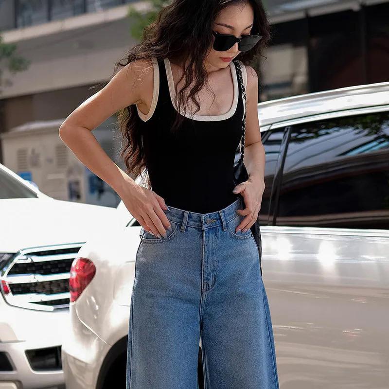 Product Introduction of Áo Jumpsuit Quần Thường Ngày Cho Nữ, Hàng Mới Về, Có Dây Đeo Và Viền Màu Tương Phản, Dáng Ôm, Thời Trang, Quần Đùi Áo Jumpsuit Quần Thường Ngày Quần Áo Tập Yoga Thể Thao 15