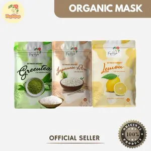 [TERMURAH] KEYMASK ORGANIC BY KEYHIJUP 25GR MASKER BUBUK ORGANIK POWDER BY KEYHIJUB KEY MASK WAJAH RICE LEMON GREENTEA