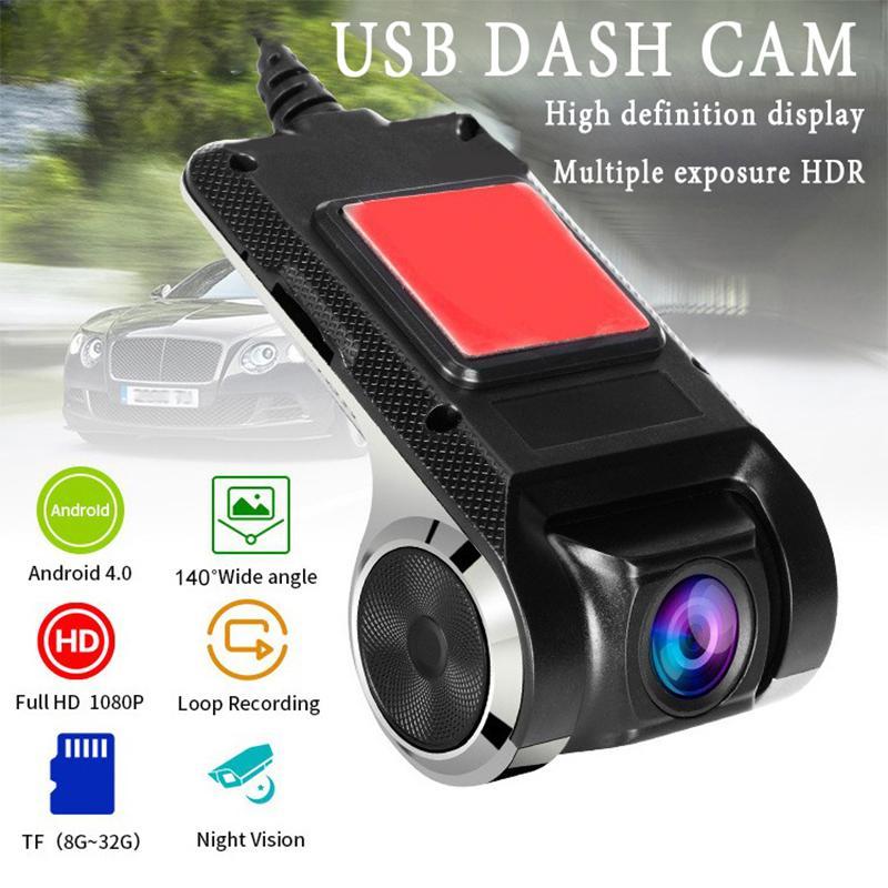 Camera DVR trên ô tô, độ phân giải HD 1080P, kết nối WiFi, hệ điều hành Android và USB, máy ghi video, tầm nhìn ban đêm, máy ảnh chiếu hậu, góc rộng 170 °, máy ghi lái xe, máy ghi danh