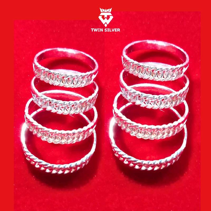 cincin perak murni handmade pemakaian dewasa perhiasan perak murni buatan tangan kreatif lokal cincin simpel 0