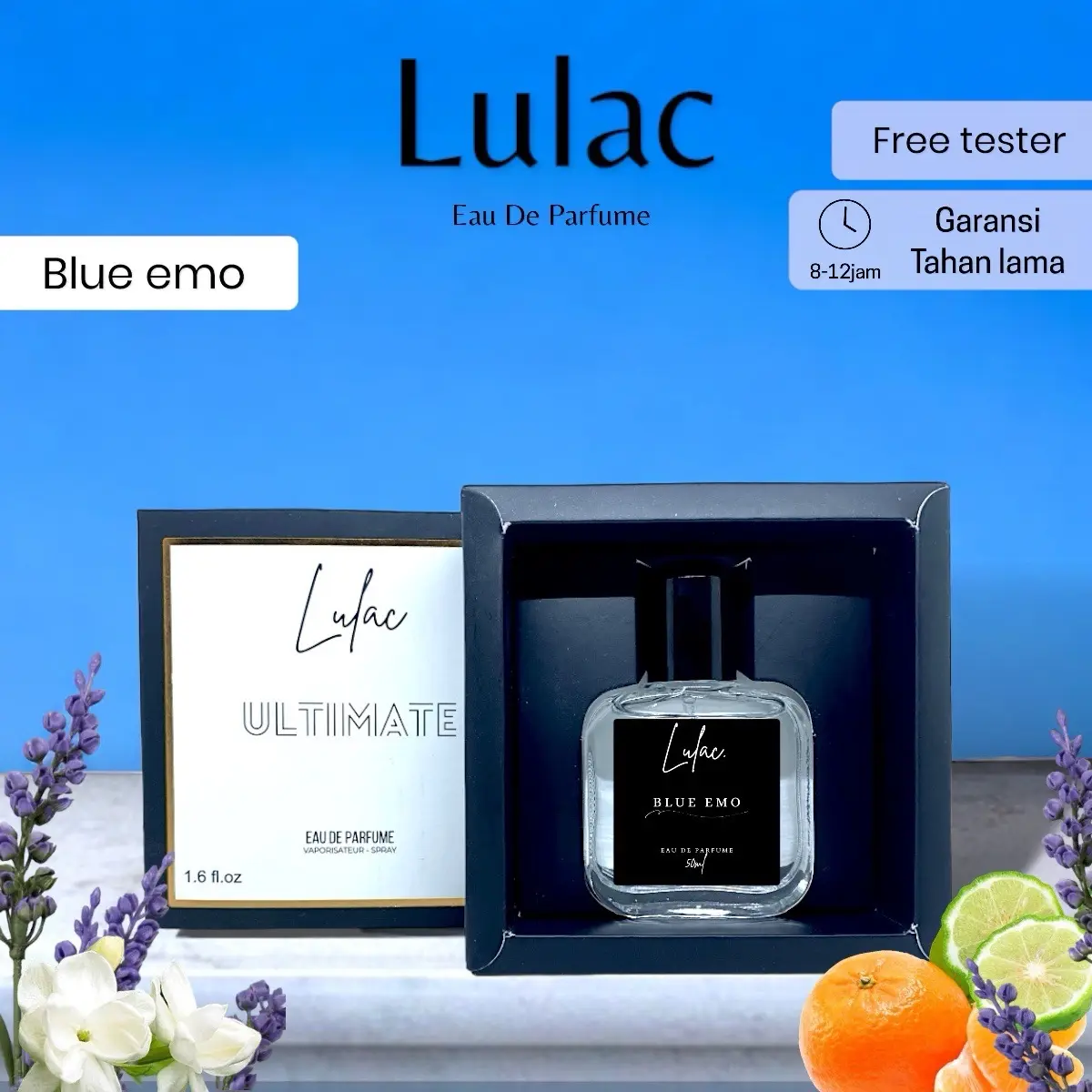 BLUE EMO - Parfum wangi maskulin fresh elegant by lulac Perfume