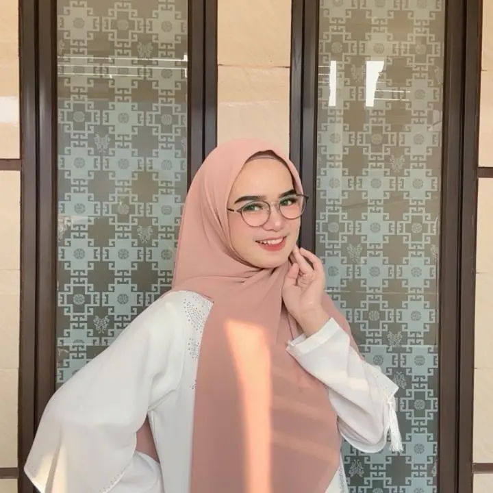 Hijab Segi empat instan Zipper Muslim Wanita