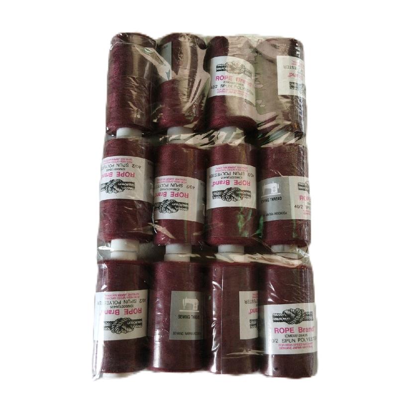 1 Lusin (12 pcs) Benang Jahit cap tambang rope brand 500 yard 3