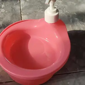 Tempat Sabun Bulat 1000ml + Spons Cuci Piring (2in1) Dispenser Sabun Cair Botol Soap Pump Wadah Sunlight Viral MR.DIY Unik Berkualitas Serbaguna Viral