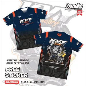 2Smoke Apparel JERSEY KVY FACTORY JERSEY BEAT KARBU MENOLAK MURAH Bahan Dryfit Milano Full Printing Sublim Baju Sport Free Sticker Hologram Size S-5XL