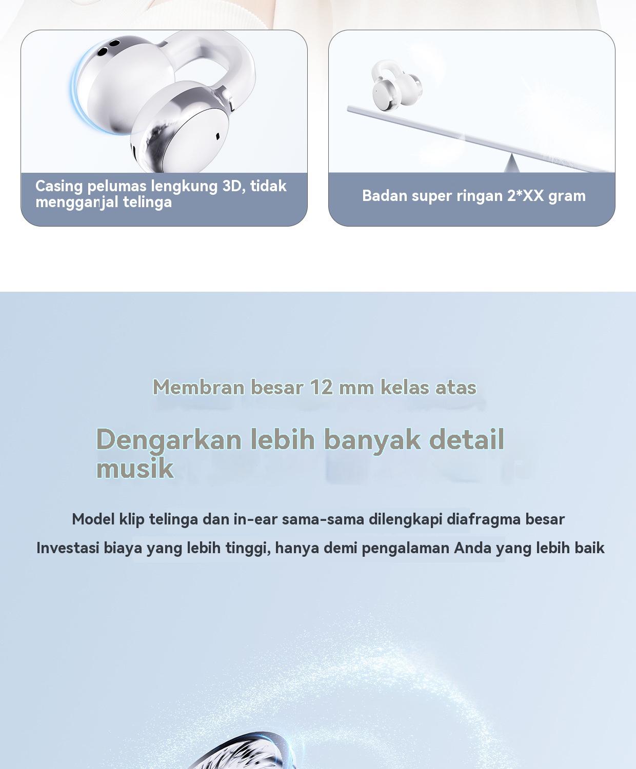 【Dua pasangan headphone】Q10 Bluetooth TWS nirkabel Earbud kualitas tinggi suara klip telinga + In-ear earphone ultra panjang jangka hidup pengurangan kebisingan headphone nirkabel olahraga headset game latensi rendah dengan LED digital 【Dua pasangan headphone】Q10 Bluetooth TWS nirkabel Earbud kualitas tinggi suara klip telinga + In-ear earphone ultra panjang jangka hidup pengurangan kebisingan headphone nirkabel olahraga headset game latensi rendah dengan LED digital