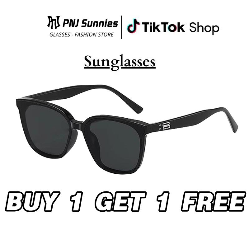 Kính râm nữ thời trang, kính râm gọng vuông chống tia UV400, kính râm mùa hè chống tia UV, kiểu dáng unisex.