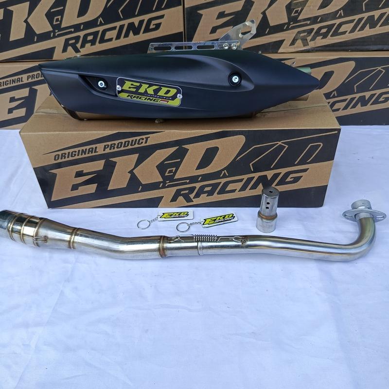 KNALPOT RACING ORIGINAL EKD RACING FULLBASS HARIAN UNTUK MOTOR MEGAPRO VERZA KING CBR 150 FACELIT MX KING BISON GSX 5