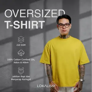 Lokalism Kaos Oversized Pria Wanita 100% Cotton Combed 20s 210 GSM Premium | Sampoerna Green