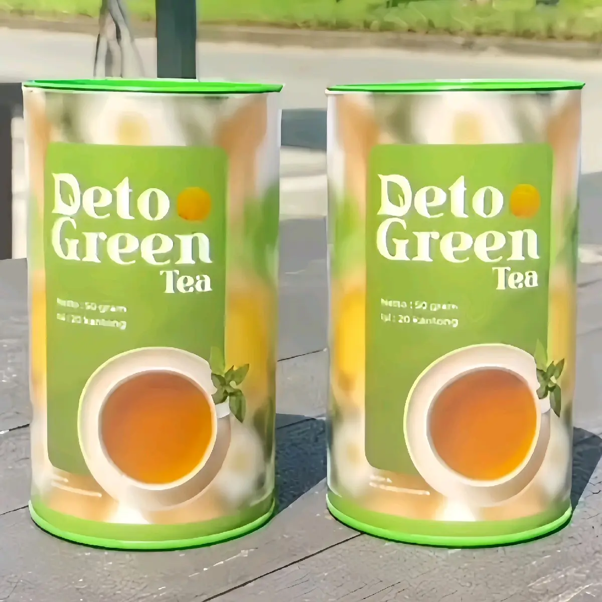 Promo Spesial Hemat - Paket 2 Botol - Detogreen Air Tea Honey Peach Herbal Alami Asli Original Membantu Menjaga Kesehatan Usus