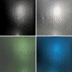 Fiber Penutup Pagar Motif Geometri Harga Meteran / 1 Meter Plastik