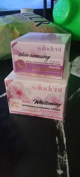 Product Review of Saludent 100g Whitening&Firming Facial Cream + 50g Glowing &Rejuvenating Night repair Cream Sakura Retinol Niacinamide Ceramide Nicotinamide Glutathione Arbutin Glowing Sakura Cream SPF50 PA+++ for Face Body from E**7 0