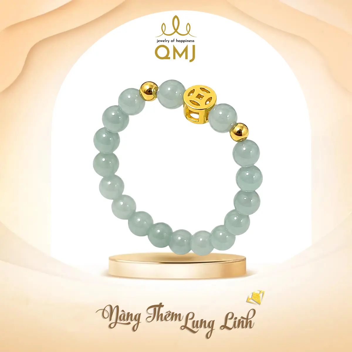 QMJ JEWELRY - N883 Nhẫn KT MẠ VÀ.NG ĐÁ PHỈ THÚY 2,5 LI ĐƠN GIẢN | BigBuy360 - bigbuy360.vn