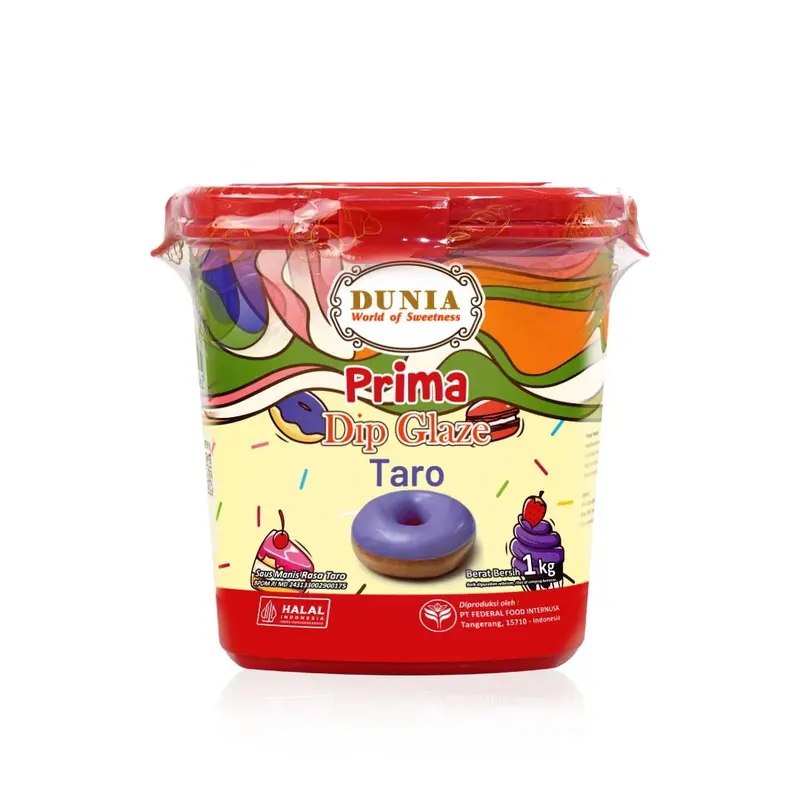 Dunia Dip Glaze Taro 1kg | Selai, Celupan, Topping untuk Baking & Snack Coklat Rasa Taro bukan Green. 0