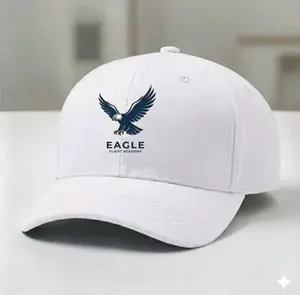 Eagle Flight Academy Topi Baseball Premium Abu Grey Elegant & Nyaman Dengan Logo Sablon Tajam Adjustable Strap Cocok Untuk Pria & Wanita