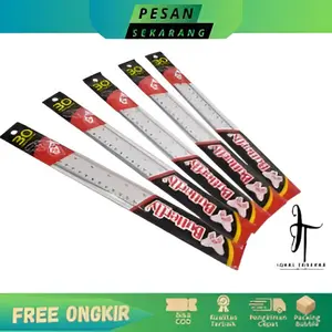Penggaris plastik Butterfly 30cm 1 pcs Alat Hitam Logam