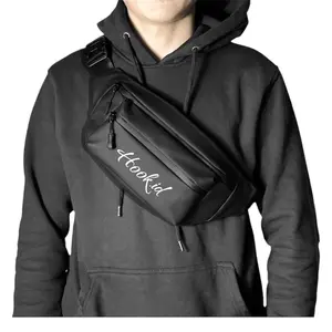 HOOK.ID OFFICIAL - WAIST BAG TAS SELEMPANG PRIA BAHAN WATERPROOF PREMIUM Waterproof Elegant Pinggang Waistbag