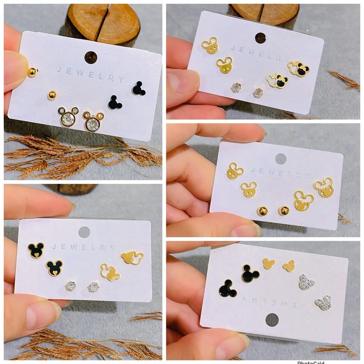 Anting Miki Titanium isi 3 Pasang Wanita