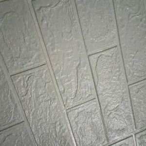 Paket 10 Lembar - Wallpaper Dinding 3D Foam Motif Batu Bata Stiker Dinding Timbul Anti Air 35 X 30 Cm
