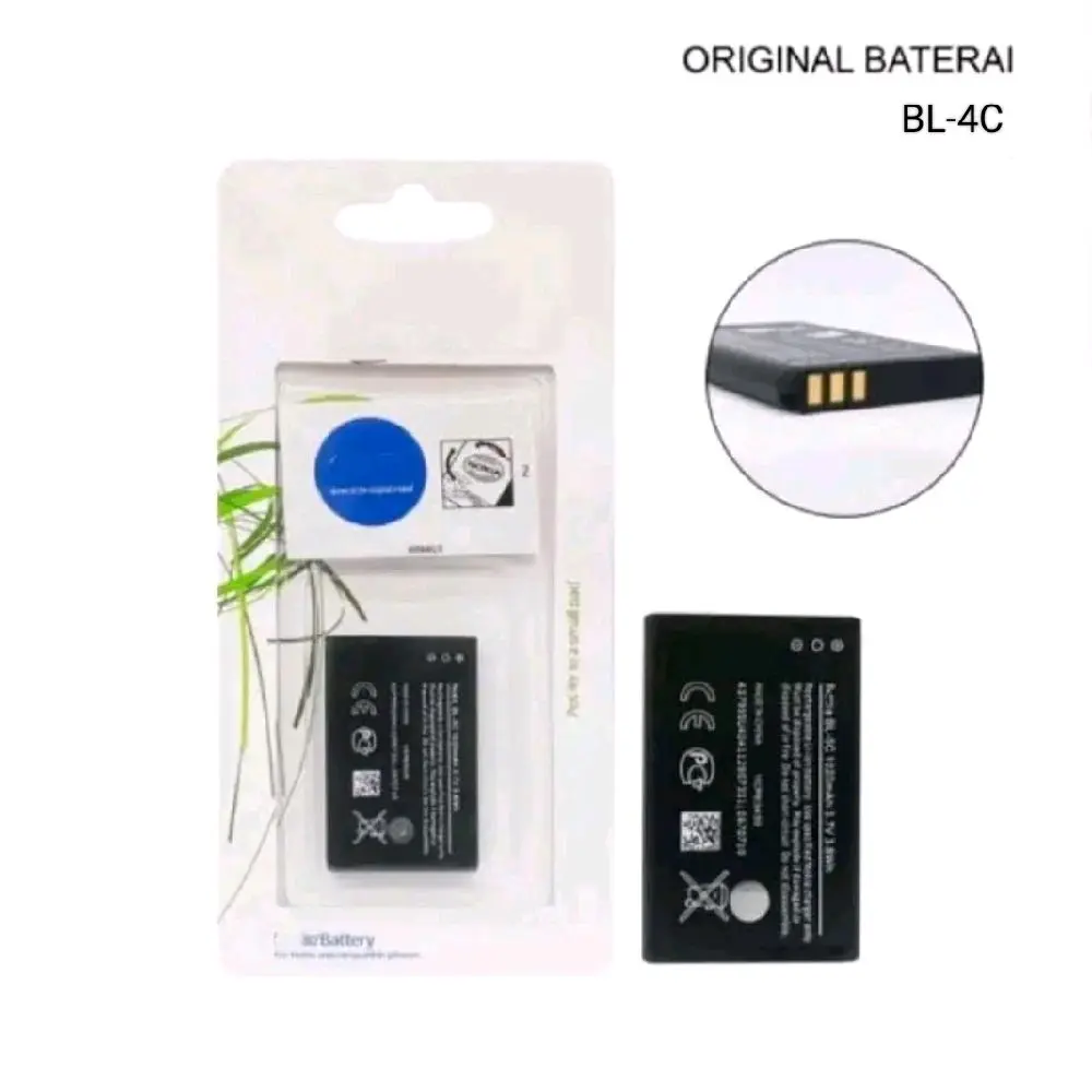 Baterai Original Nok BL 4C BL 5C Hp Jadul Good Quality Best Seller BL5C BL4C Battery Bat Batre Batrai Batrei