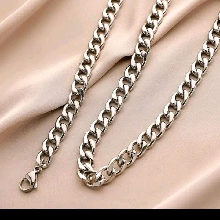 kalung rantai titanium model JALIN JARANG pria macho KOREAN STYELL antikarat tidak luntur tidak pudar buat pria tampil keren (nk kcl) 0