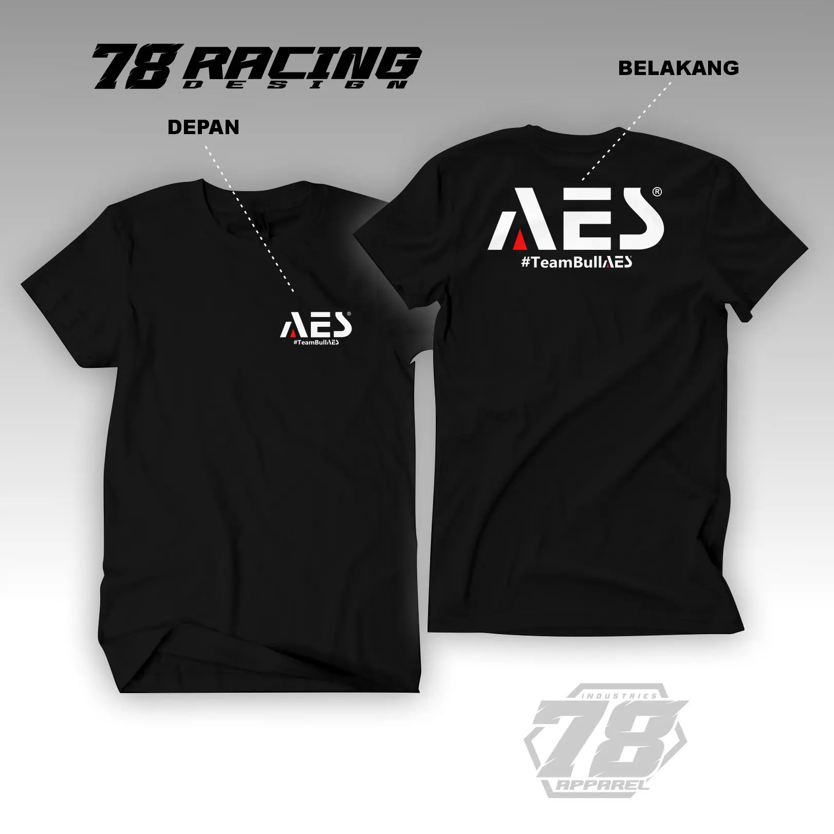 Kaos T-shirt AES Bull Aes #Teambullaes