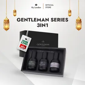 [New Series] Hy London Parfume Gentleman Series Trinity 1 Box Isi 3 30 ML Tahan Lama Eau De Parfum Asli Wangi Alami Mengandung Saffron & Lily Lasting 8-12 Jam