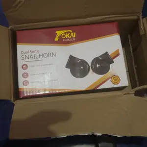 24V 12V Klakson Mobil Siput Super Keras High Grade Car Horn Waterproof klakson kejut seruling tinggi dan rendah nada ganda sirene listrik 24V tahan air modifikasi universal