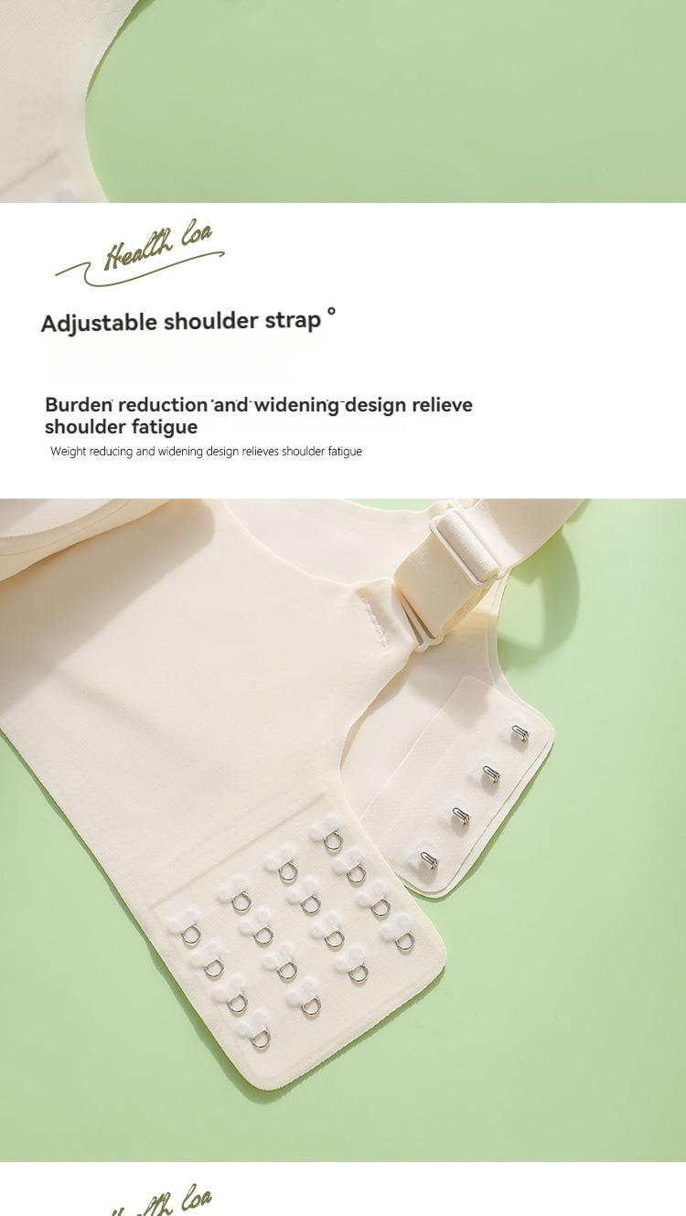 Product Introduction of Jelly strips non-marking large size underwear female summer thin section large breasts show small breasts gathered without steel ring fixed cup bra 11