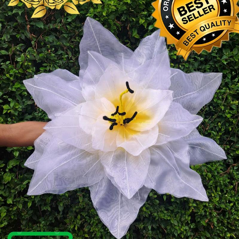 Bunga Peony Giant Flower Bunga Hiasan Kain Organdi Model Bunga Peony Dekorasi Pelaminan 0