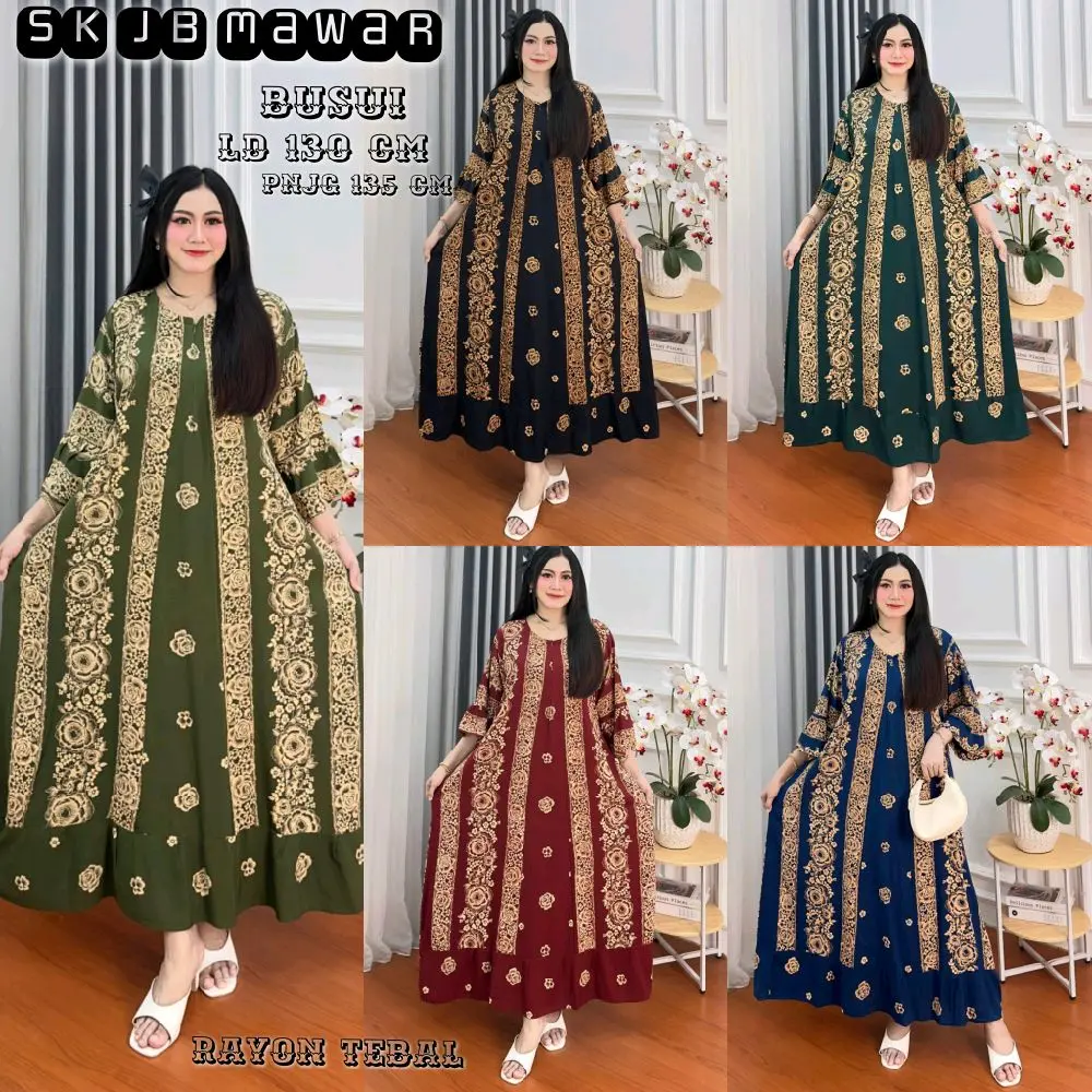 Sekdres Jumbo Ld 130 Gogo Rayon santung tebal rayon premium