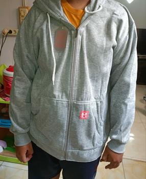 Product Review of Jaket Jumbo Pria Wanita Big Size Cowok Cewek Oversize XL XXL XXXL XXXXL XXXXXL Ld 120 130 140 Hoodie Zipper Polos Distro Tebal Murah Premium Terbaru from a**r 1