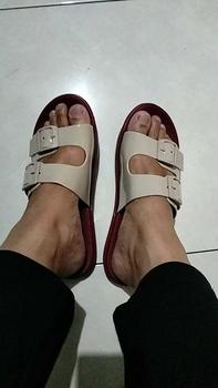 Product Review of LUOFU E 7188 -B2K5WS SIZE 36-40  l Sandal Selop ban 2 jelly wanita l Sendal kokop cewek impor from M**o 1