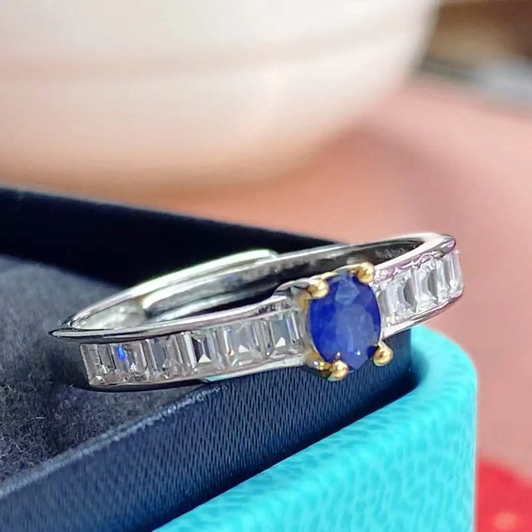 New Sapphire Ring Butterfly Design Natural Sapphire Ring