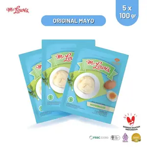 Mc Lewis 100gr Saus Mayo Original Manis untuk Tambahan Bumbu Makanan dan Lauk Pauk Chairunnisa.id - Sauce 5x100gr